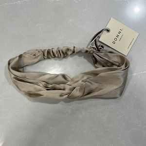 Donni Silk Headband (champagne) *NWT*
